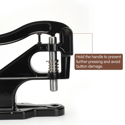 WUTA Manual Button Installation Tool Mute Punching Mushroom Rivets, Eyelet Hand Pressing (without /with Machine) DIY Craft Tools