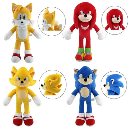 Sonic peluches toy cartoon hedgehog Amy Rose knuckle tail soft stuffed doll child birthday gift 20-30cm plush toys