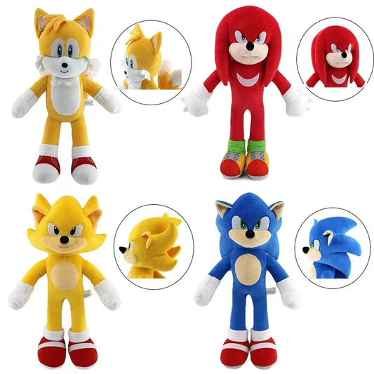 Sonic peluches toy cartoon hedgehog Amy Rose knuckle tail soft stuffed doll child birthday gift 20-30cm plush toys