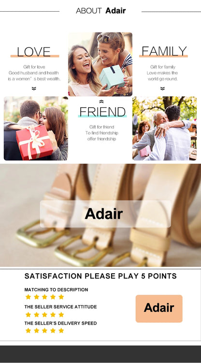 Fashion Woman Belt High Quality Casual Light Horseshoe Buckle Large U-shaped Luxury Personality Curve Designer Belt Women LB2237