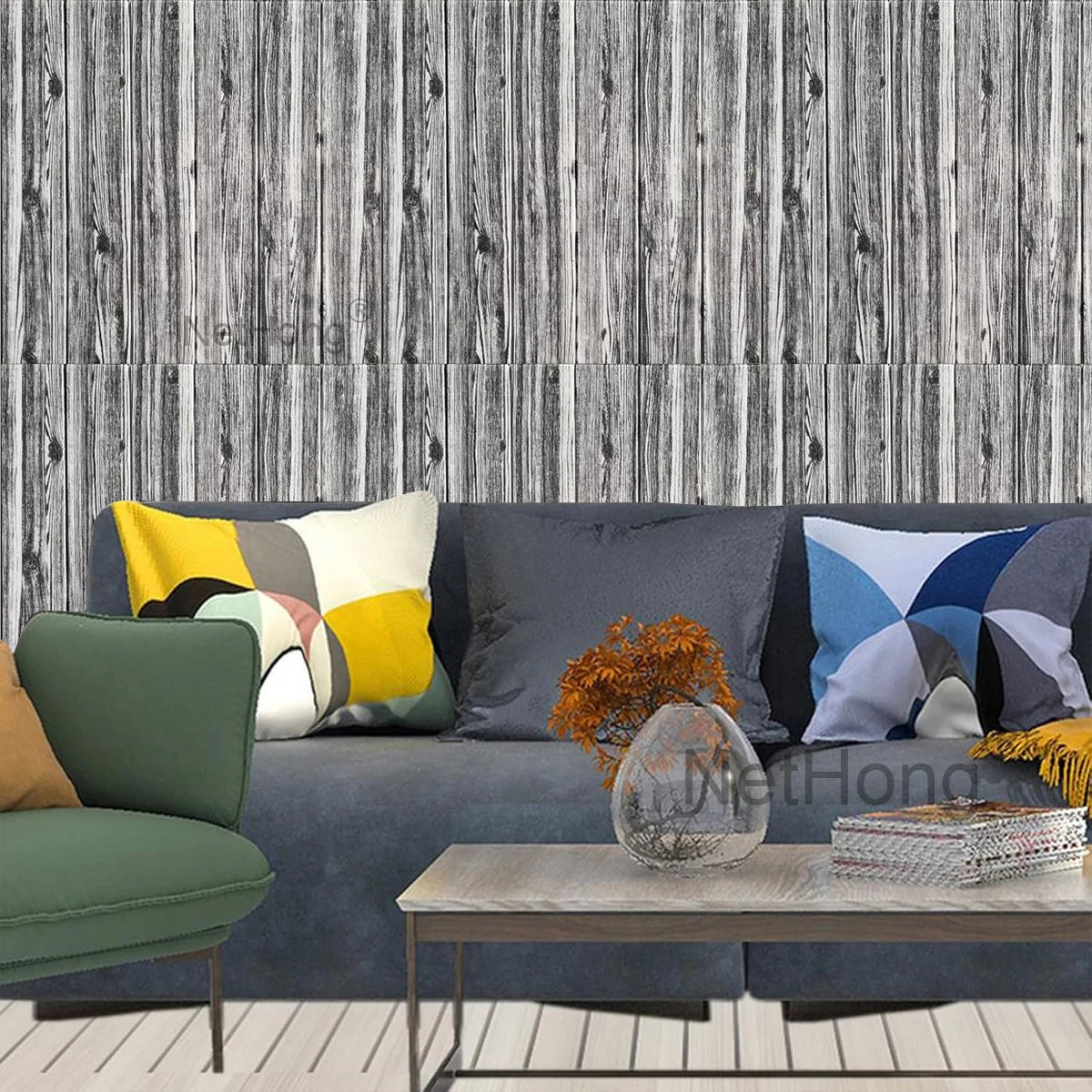 Waterproof Brick Stone Wallpaper Self Adhesive Vinyl Wall Decor Sticker 70*77cm