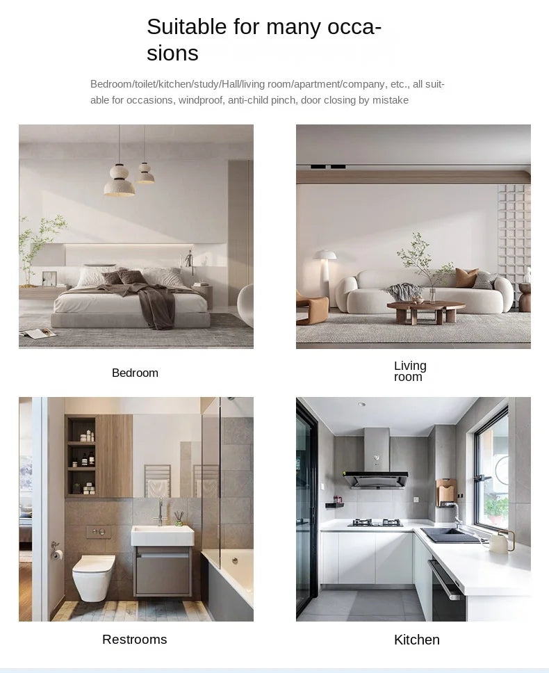 Safety Silicone Door Stop Block Wedge  Stop Door Stopper Home Offices Door Rear Retainer Impact Stopper Rubber Stops No Drill