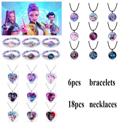 Kpop Demon Hunter Birthday Keychains Kpop Demon Hunter Party Favors Keyring Huntrix Fans Concert Hanging Pendant Party Supplies