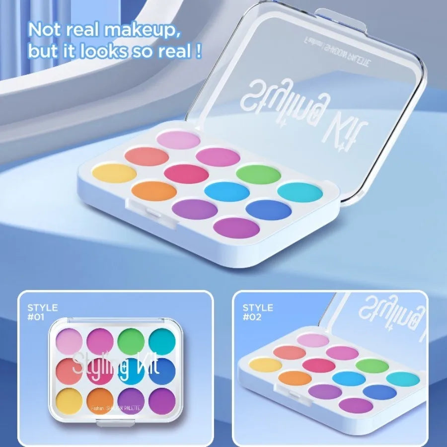 Girl Pink Unicorn Makeup Set with Box - Plastic Cosmetic Set, Non-Edible Toy Beauty Tools, Dress up Travel Bags, Birthday, Christmas, Halloween, Modern Style, Ideal Gift Boxed