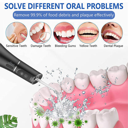 Mouth Washing MachineFloss,Oral Irrigator Portable Water Flosser Rechargeable 5 Modes 400ML Dental Water Jet for Cleaning Teeth