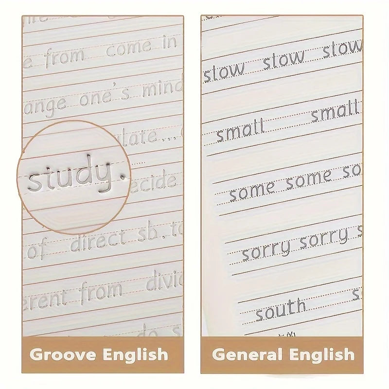 Reusable Italic Script Practice Copybook - English Alphabet & Calligraphy Handwriting Book for Improved Penmanship, Mixed Colors