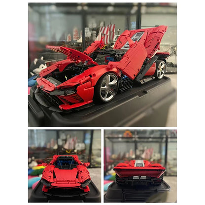 MOC Bricks Super Speed Technicial Sport Car Compatible Model Building Blocks Toy for Boys Kids Children Birthday Christmas Gift