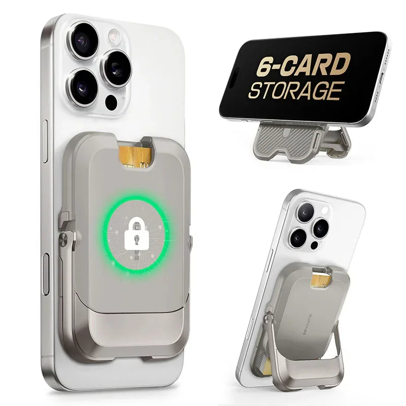 SUPCASE Magnetic Wallet Phone Stand Card Holder for iPhone 16/15/14/13 Series Strong Magnetic Lock Wallet with Stand
