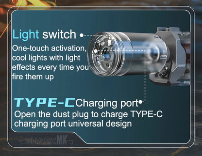 Electric Water Guns ,High Capacity Squirt Guns 26 FT Range with Light Up for Summer Outdoor Beach Swimming Pool Party Toy