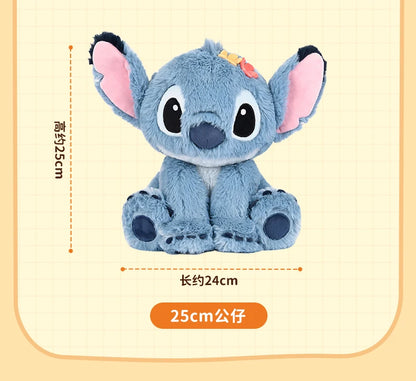 Genuine Disney Stitch 25-30CM Plush Toy Anime Lilo & Stitch Stuffed Toys Kawaii Cartoon Cute Pillow Doll Toys Kids Birthday Gift