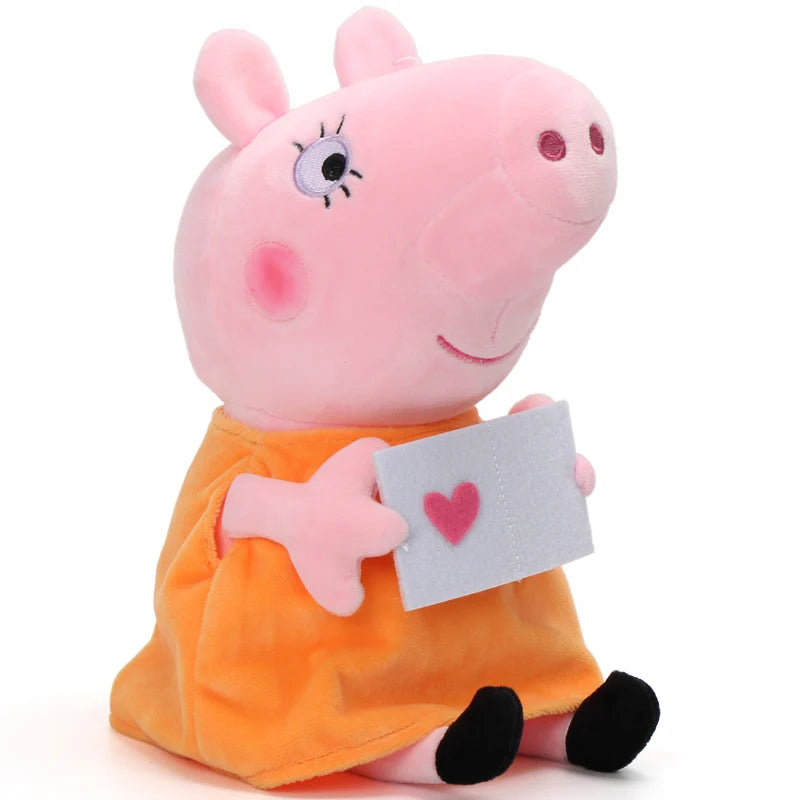 30CM Original Peppa Pig Page Pig Grandpa Pig Grandma Plush Toy Children Page Boy Girl Doll Peppa George Doll Birthday Gift
