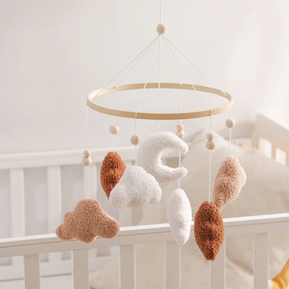 Baby Crib Mobile Bed Bell Toys Musical Rattle Educational Toys Bed Bell Newborn Mobile Bed Bell Bracket Baby Hanging Toys Holder