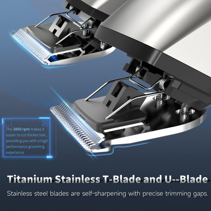 Sejoy MASTER Men's Grooming Kit 5 In 1 Multifunctional Electric Hair Clippers Rechargeable Razor Men Beard Nose Trimmer