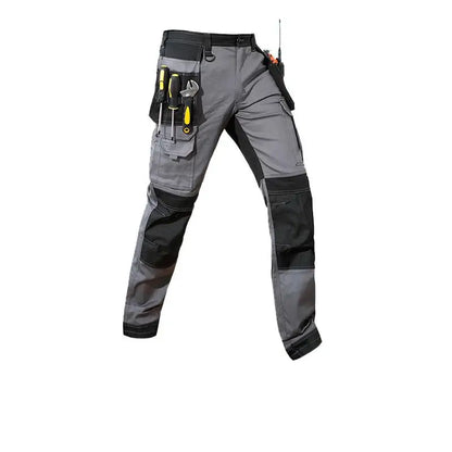 Cargo Pants Men Workwear Multi-Pocket Outdoor Hiking Joggers Pants Work Trousers Men with Wear resistant multi pocket Knee Pads