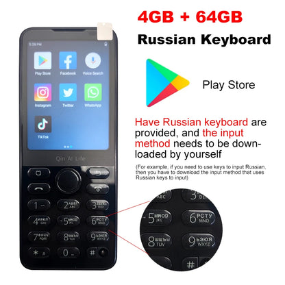 New Qin F21 Pro Smart Touch Screen Phone Wifi +2.8 Inch 3GB + 32GB / 4GB 64GB Bluetooth 5.0 480*640 Global Verison Phone