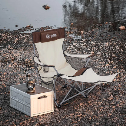 【Breeins】Portable adjustable folding camping chair, lightweight travel, fishing chair, beach chair, suitable for grassland