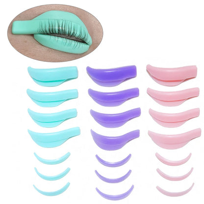 7Pair Silicone Eyelashes Curl Pads Set Y Eyelashes Brush Clean Comb Eye Lash Extension Perm Tools Eyelash Lifting Kit Accessorie
