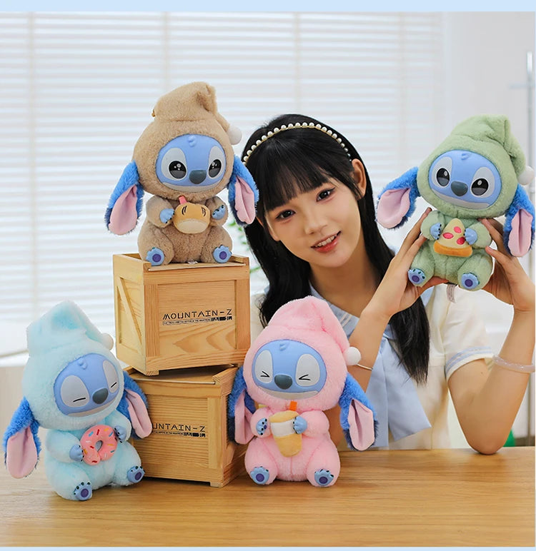 New Stitch Eat Some Thing Before Sleep Series Vinyl Blind Box Bag plush Pendant Cute Doll Mystery Box Toy Adult Birthday Gift