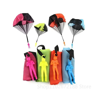 3/5/10 Pcs Fun Hand Throwing Soldier Parachute Outdoor Game Kids Birthday Party Festival Party Gift Reward Carnival Gift Pack