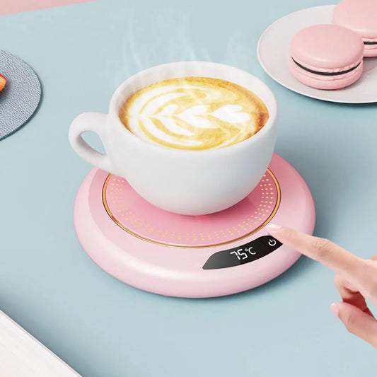 Mini Portable 55 degree USB Cup Warmer Coffee Mug Heating Coaster Smart Thermostatic Hot Plate Milk Tea Water Heating Pad Heater