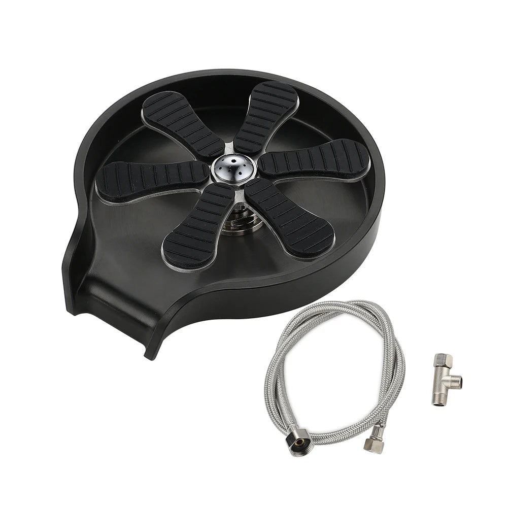 Stainless Steel Cup Washer Bar Glass Rinser Automatic High Pressure Glass Cup Washer Kitchen Sink Beer Milk Tea Cup Cleaner