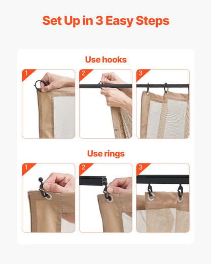 VEVOR Gazebo Netting Replacement Outdoor Garden Gazebo Ne 4-Panel Sidewall Mesh Gazebo Curtain with Double Zipper for Garden