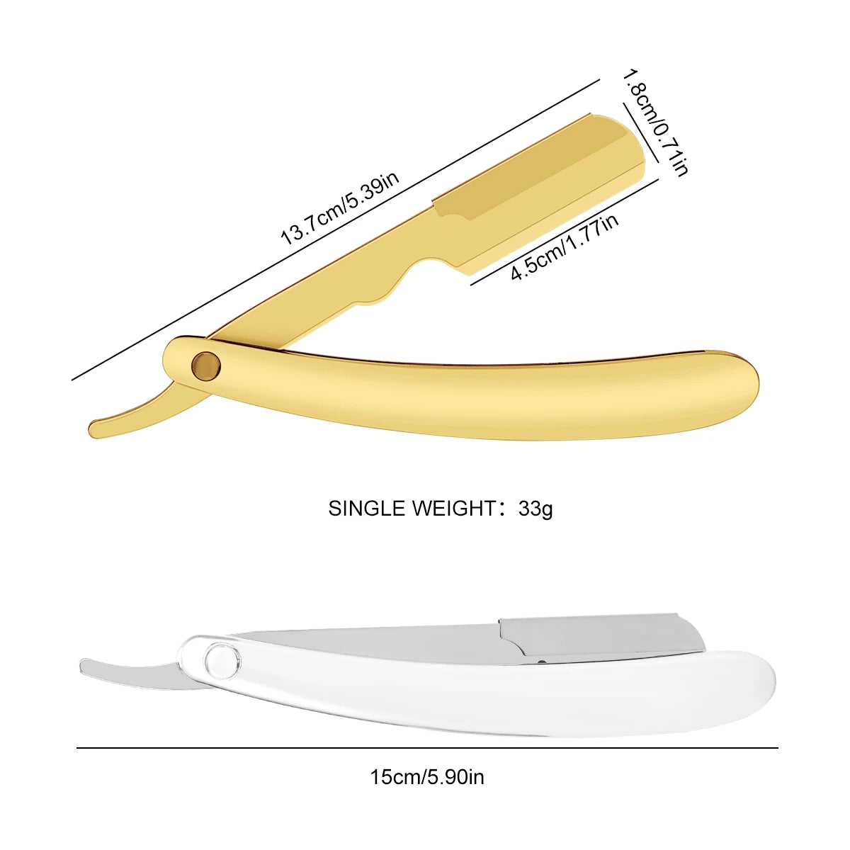Professional Barber Razor Folding Shaving Knife Manual Beard Beard Cut Razors Holder For (No Shaving Blade) Salon Removal Tools