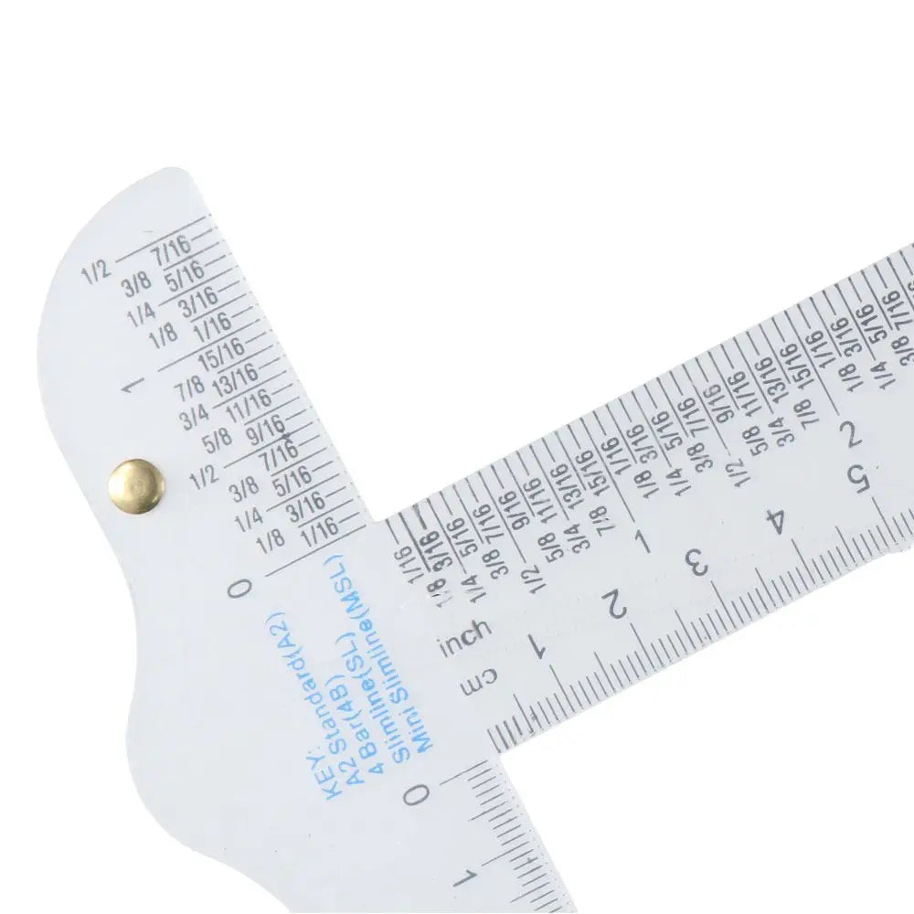 1PC Acrylic T-Square Ruler For Handtool In Both Inches And Metric Measurements Transparent Graduated Measuring Scale Rule