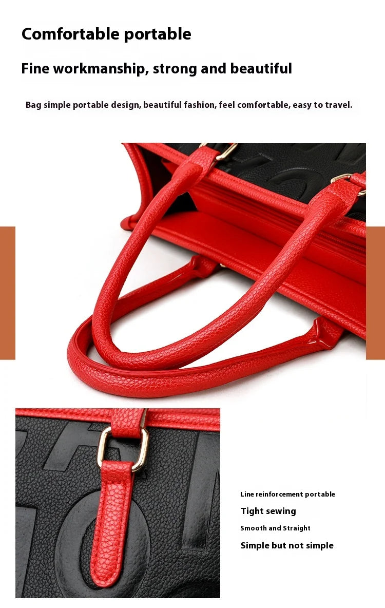 The New Fashion Women's Bag All Match High-Grade Sense Bag Women's Large Capacity Briefcase Women's Single Shoulder Tote Bag