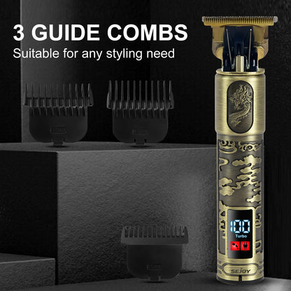 Sejoy Professional Hair Clippers Cordless Electric Hair Trimmer Shaving Machine Cool Design Cutting Barber Beard