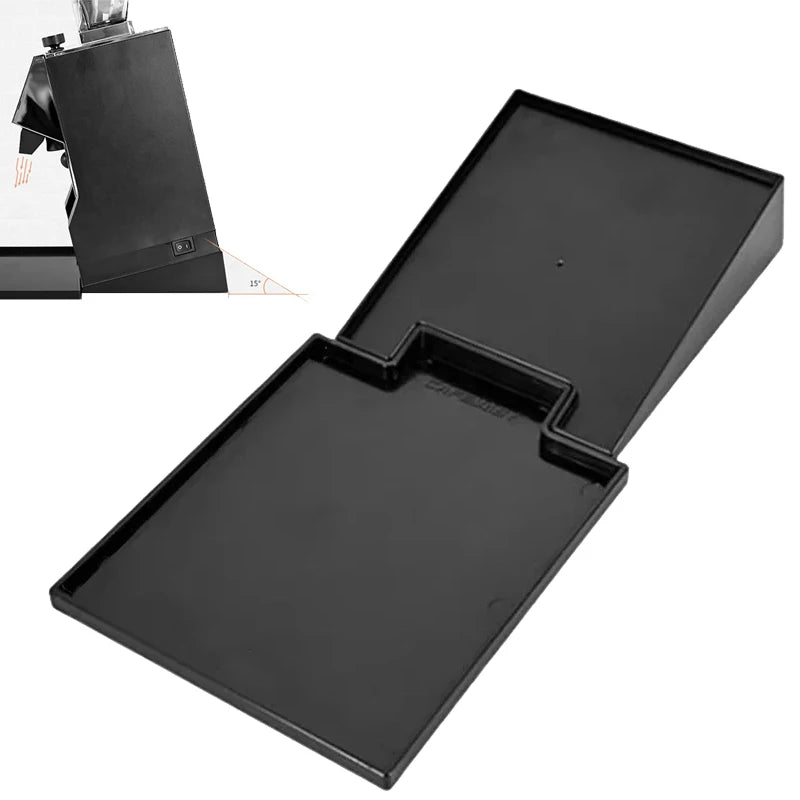 Inclined Bracket with Tray Compatible Eureka Mignon Grinder Durable Tilt Angle Base and Drip Tray Espresso Grinder Accessories