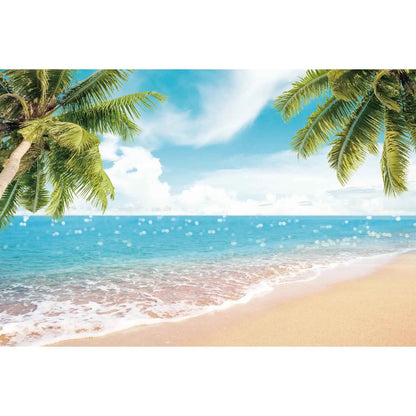 MOON.QG Tropical Summer Beach Background Photography Sunset Ocean Backdrop Newborn Photozone Wedding Accessories Shooting Props