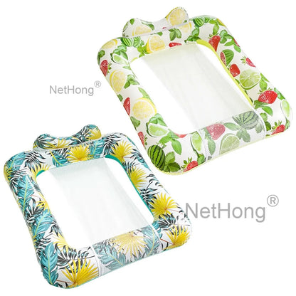 Inflatable Pool Floating Row Portable Float Bed Seat Adult Beach Party Swimming~