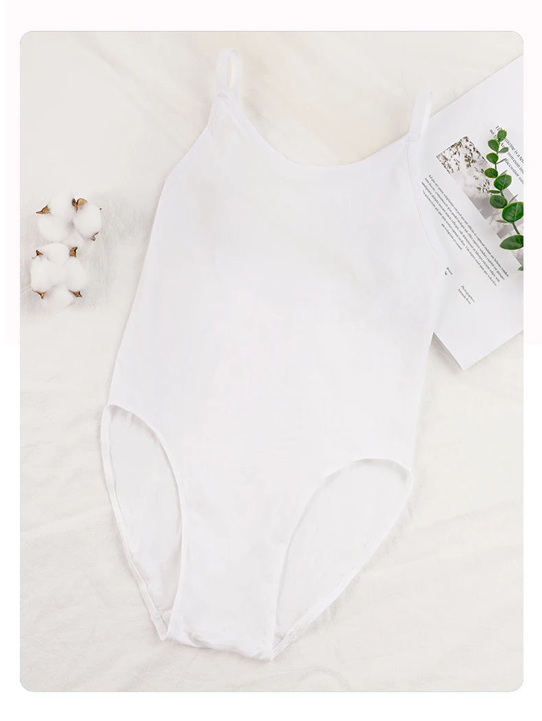 Ballet Leotards for Girls Dance Underwear Camisole Gymnastics Leotard Kids Sleeveless Dance Leotard Nude Slimming Bodysuit