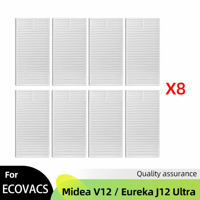 Fit For ( Midea V12 / Eureka J12 Ultra ) Roller Side Brush Hepa Filter Mop Cloth Dust Bag Robot Vacuums Accessory Part