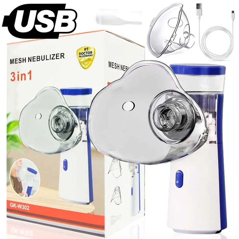 Medical Silent Mesh Nebulizer Handheld Asthma Inhaler Atomizer Children Health Care Mini Portable Nebulizer Humidifier