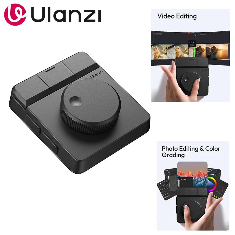 Uianzi D100H Dial Creative Controller Video Editing Assistant for Youtube Tiktok PR PS Support Bluetooth Key Production Console
