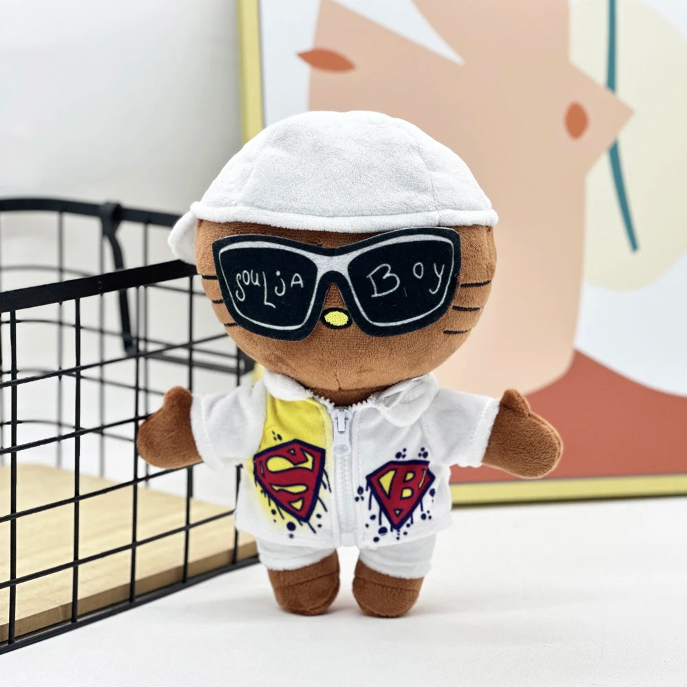 New Hello Kitty Ken Carson Rapper Trippie Taylors Plush Toy Doll with Clothes Stuffed Soft Plush Toys Fans Collect Gifts