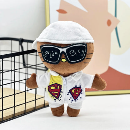 New Hello Kitty Ken Carson Rapper Trippie Taylors Plush Toy Doll with Clothes Stuffed Soft Plush Toys Fans Collect Gifts