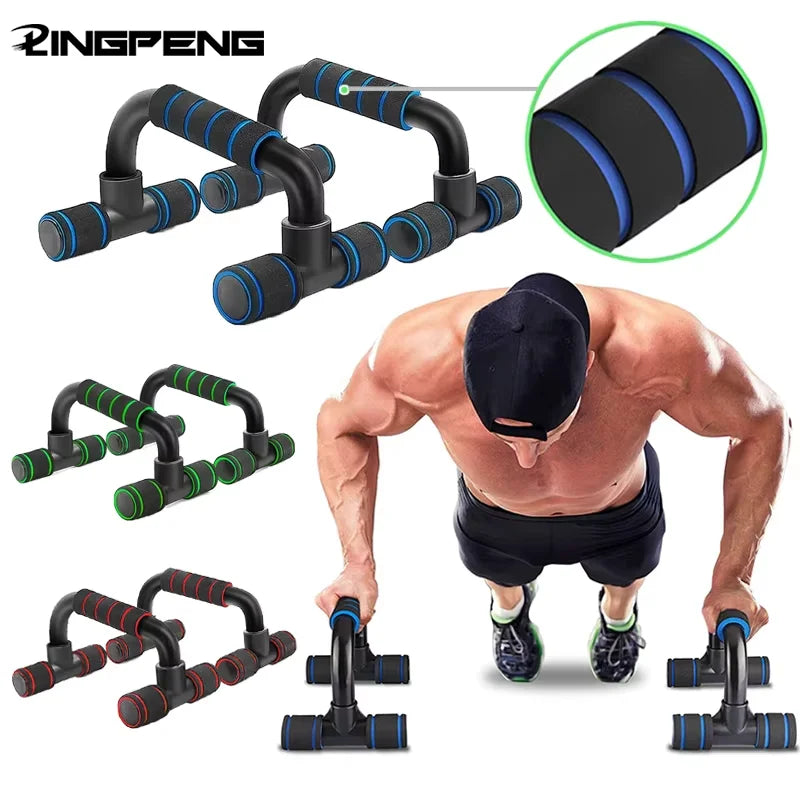 1pair U-shaped Push-up Rack Fitness Equipment Hand Sponge Grip Muscle Training Push Up Bar Chest Home Gym Body Building