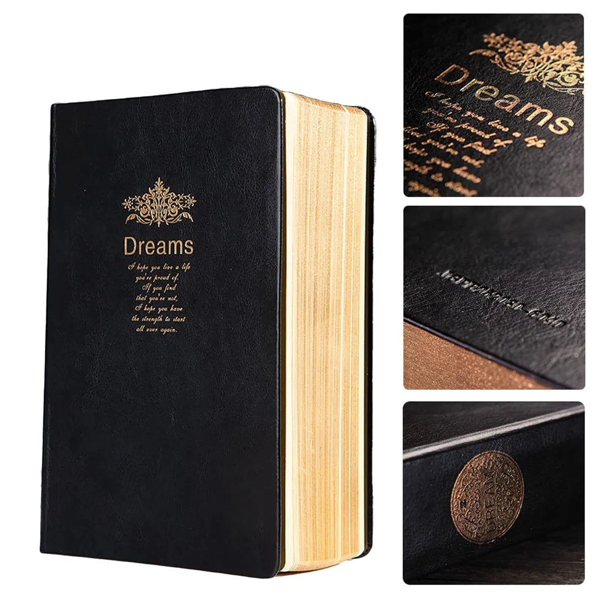 Classic A5 Notebook Hardback Cover & Ribbon Marker School Notebook~