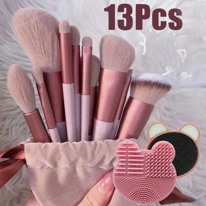 13Pcs Makeup Brush Set Make Up Concealer Brush Blush Powder Brush Eye Shadow Highlighter Foundation Brush Cosmetic Beauty Tools