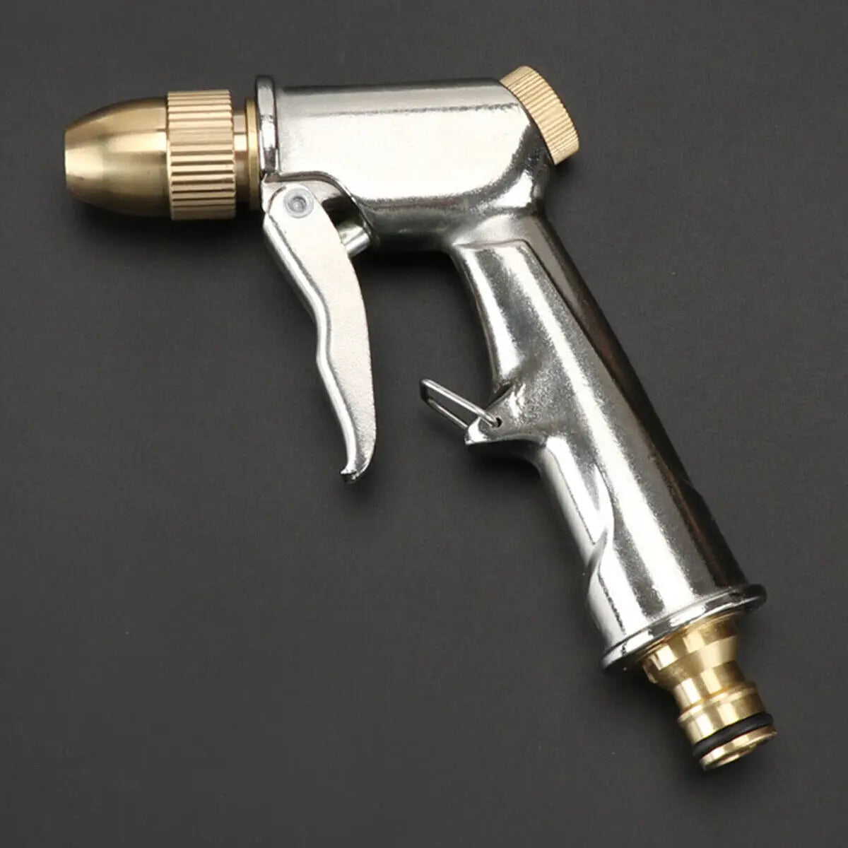 Metal Hose Water Spray Gun High Pressure Nozzle Car Garden Lawn Wash Pipe