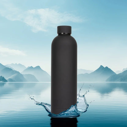 750ml Insulated Bottle Solid Color Stainless Steel Jug with Lid Large Capacity Ice Coffee Cup Portable for Driving Travel Home