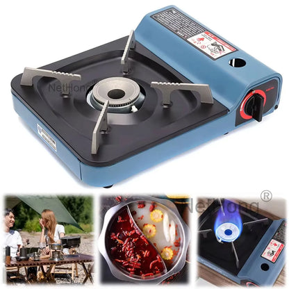 Portable Camping Gas Cooker Outdoor Single Burner Stove Butane BBQ Carry Bag UK