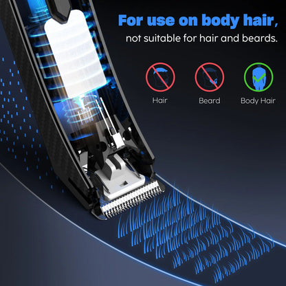 Sejoy Bald Men Hair Clippers Set Body Hair Shaving Machine Electric Head Shaver Facial Beard Trimmer Stainless Steel Blades