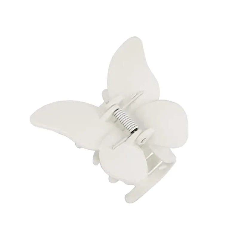 Matte Butterfly Hair Claw Solid Simple Ponytail Holders Barrettes Sweet Fairy Hair Clip Elegant Hairpin Claw Styling Accessories
