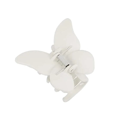 Matte Butterfly Hair Claw Solid Simple Ponytail Holders Barrettes Sweet Fairy Hair Clip Elegant Hairpin Claw Styling Accessories