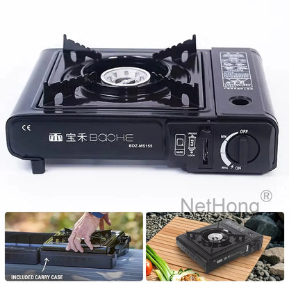 Portable Camping Gas Stove Single Burner Cooker BBQ Outdoor Heater Gas Camping~