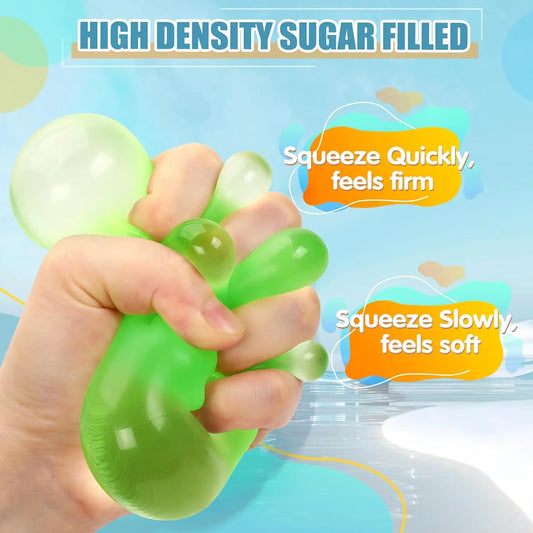 Stress Cube Squishy Fidget Toys for Relaxation High Density Gel Filled Fidgets for Classroom Sensory Calming Toys for Kids Adult